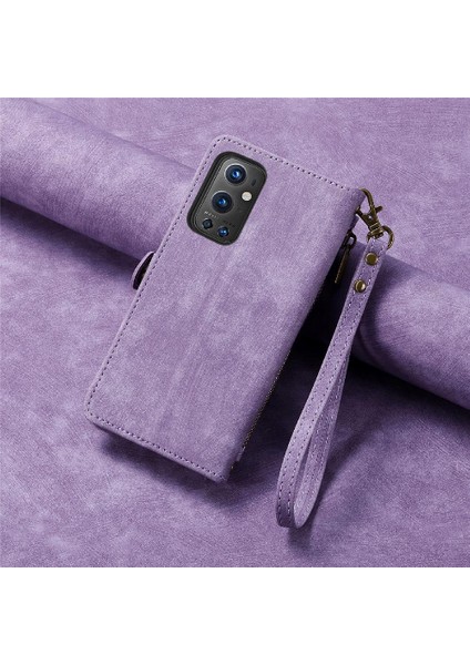 Oneplus 9 Pro Için Flip Case Cüzdan Darbeye Deri Kılıf Kapak Çevirin (Yurt Dışından)