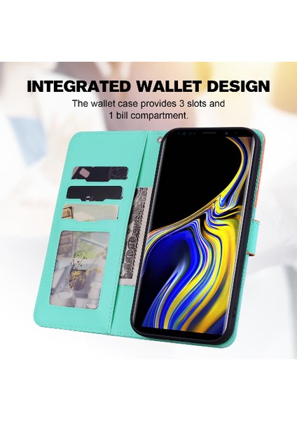 Samsung Galaxy Not 9 Kılıf Için Kılıf Basit Iş Cüzdan Flip (Yurt Dışından) modelleri