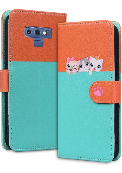 Samsung Galaxy Not 9 Kılıf Için Kılıf Basit Iş Cüzdan Flip (Yurt Dışından) indirimleri