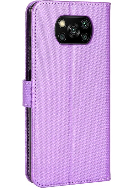 Xiaomi Poco X3 Nfc Kickstand Manyetik Cüzdan Kart Tutucu Kapak Için Kılıf (Yurt Dışından)