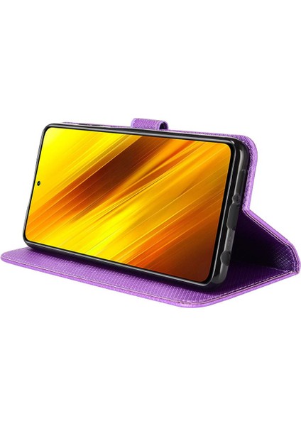 Xiaomi Poco X3 Nfc Kickstand Manyetik Cüzdan Kart Tutucu Kapak Için Kılıf (Yurt Dışından)