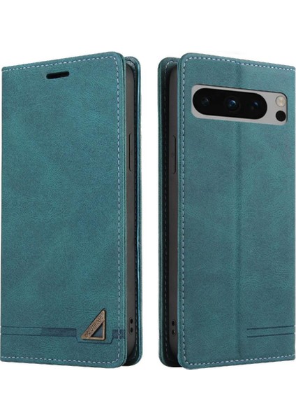 Google Pixel 9 Pro Premium Deri Kickstand Premium Deri Için Kılıf (Yurt Dışından)