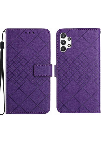 Samsung Galaxy A13 4g Için Flip Case Cüzdan Pu Deri El Kayışı Kartı ile (Yurt Dışından)