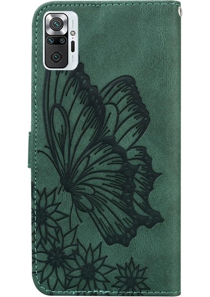 Xiaomi Redmi Not 10 Pro Deri Cüzdan Kickstand Koruyucu Kılıf (Yurt Dışından)