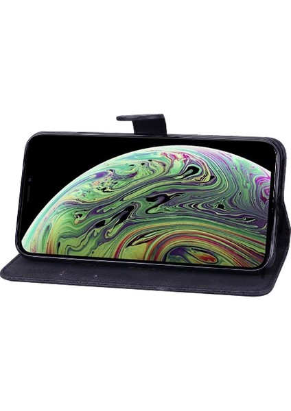Kart ile iphone Xs Max Deri Cüzdan Kickstand Koruyucu Kılıf (Yurt Dışından) fırsatları