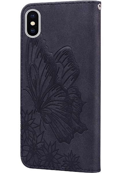 Kart ile iphone Xs Max Deri Cüzdan Kickstand Koruyucu Kılıf (Yurt Dışından) indirimleri