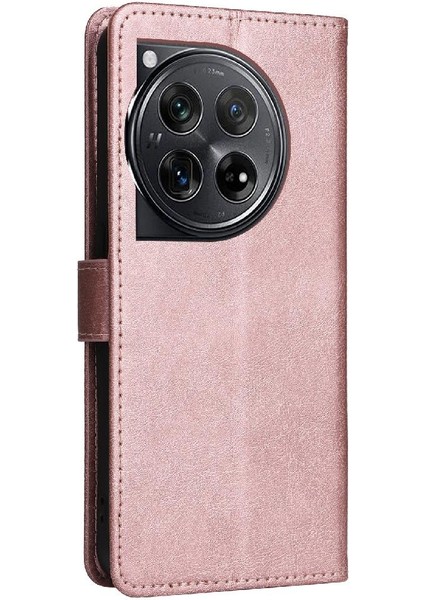 Oneplus 12 5g Için Flip Case Kart Yuvası ile Yüksek Kaliteli Deri Iş (Yurt Dışından)