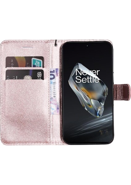 Oneplus 12 5g Için Flip Case Kart Yuvası ile Yüksek Kaliteli Deri Iş (Yurt Dışından)
