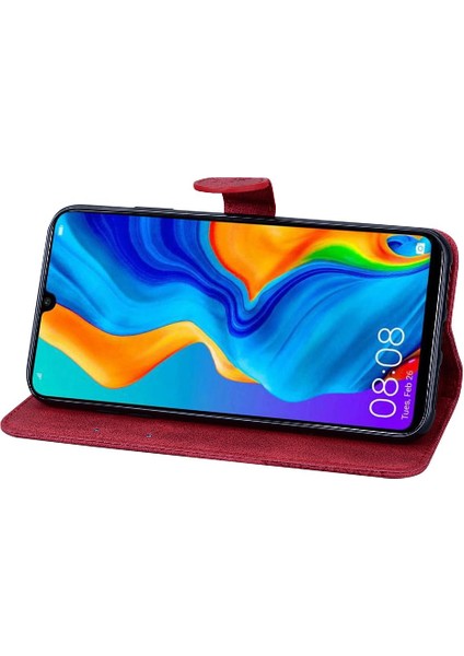 Kart Yuvası Standı Flip ile Huawei P30 Lite Kickstand Koruyucu Kılıf (Yurt Dışından)