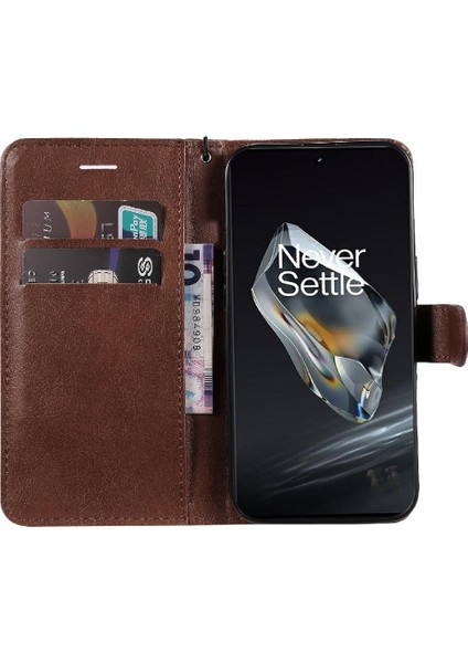 Oneplus 12 5g Için Flip Case Kart Yuvası ile Yüksek Kaliteli Deri Iş (Yurt Dışından)