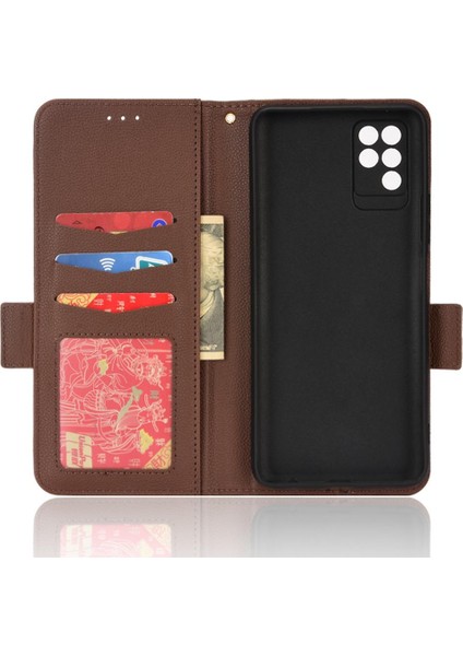 Infinix Not 10 Için Kılıf Manyetik Yan Toka Cüzdan Kart Yuvaları Tutucu Pu (Yurt Dışından)