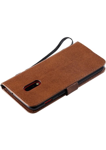 Kart Yuvası Klasik Düz Renk Yüksek Kalite ile Oneplus 7 Için Flip Case (Yurt Dışından)
