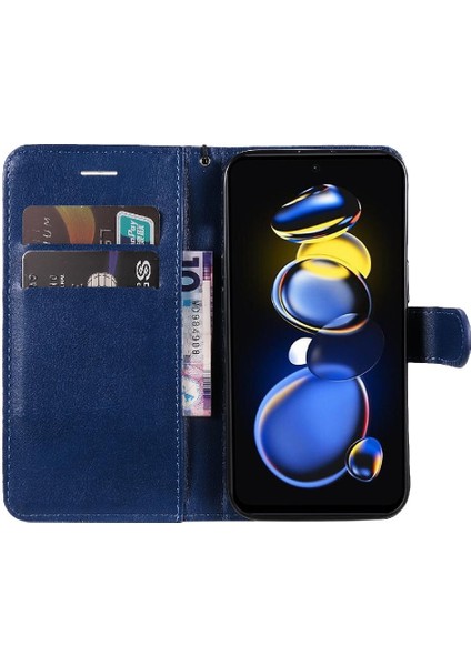 Xiaomi Poco X4 Gt 5g Için Flip Case Iş Cüzdan Telefon Kılıfı Klasik Yüksek (Yurt Dışından) fırsatları