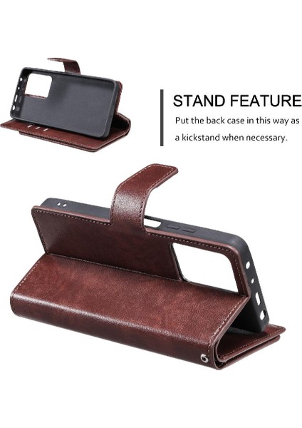 Xiaomi Redmi Için Not 12 5g Kickstand Pu Deri Manyetik Cüzdan 9 (Yurt Dışından)