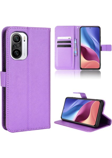 Xiaomi Poco F3 Kapak Kart Tutucu Manyetik Cüzdan Kickstand Için Kılıf (Yurt Dışından)