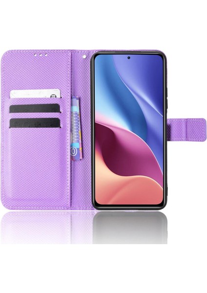 Xiaomi Poco F3 Kapak Kart Tutucu Manyetik Cüzdan Kickstand Için Kılıf (Yurt Dışından)