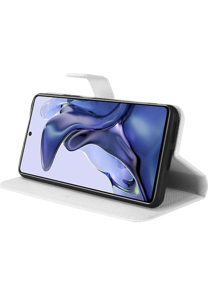 Xiaomi 11T/11T Pro Kapak Kickstand Manyetik Cüzdan Kart Tutucu (Yurt Dışından)