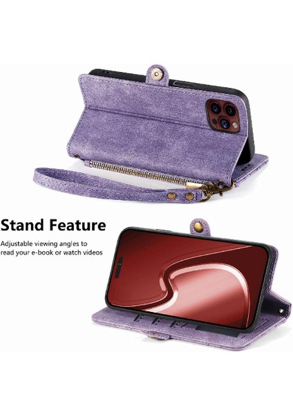 IPhone 15 Için Flip Case Pro Max Basit Iş Kapak Kapak Darbeye (Yurt Dışından) modelleri