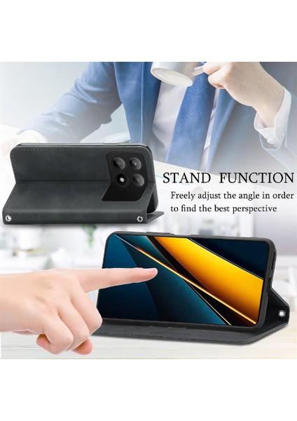 Xiaomi Poco X6 Pro Kılıf Için Kılıf Basit Iş Kapak Çevirin (Yurt Dışından)