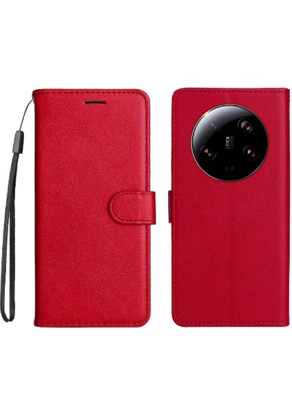 Xiaomi 13 Için Flip Case Ultra Klasik Düz Renk Yüksek Kaliteli Deri (Yurt Dışından)