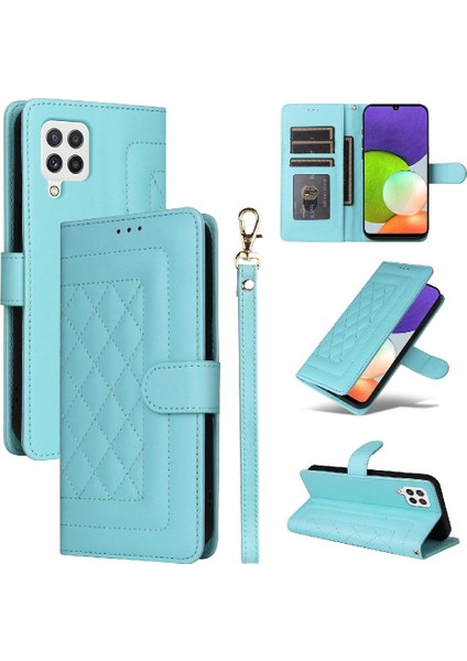 Samsung Galaxy A22 4g Için Flip Case Basit Iş Kapak Deri (Yurt Dışından)