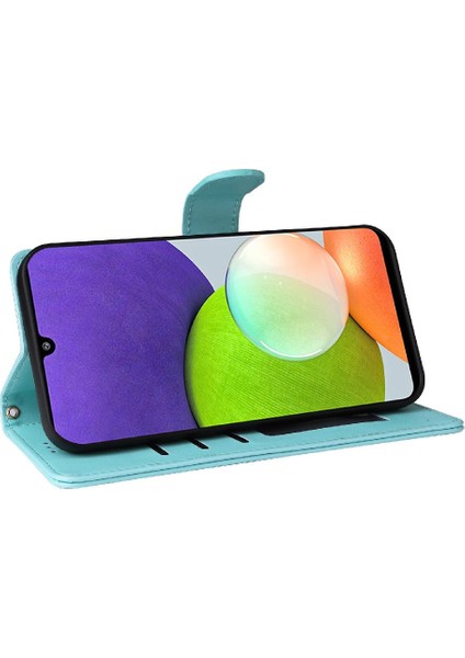 Samsung Galaxy A22 4g Için Flip Case Basit Iş Kapak Deri (Yurt Dışından)