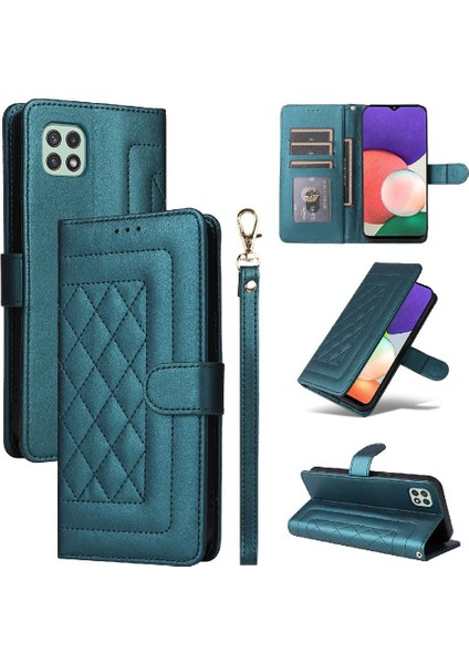Samsung Galaxy A22 5g Için Flip Case Darbeye Basit Iş Cüzdan (Yurt Dışından)