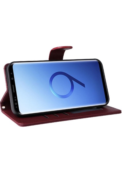 Samsung Galaxy S9 Artı Flip Kapak Için Flip Case Basit Iş Deri (Yurt Dışından)