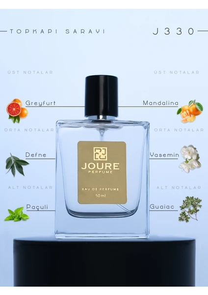 J330 - Afrodizyak Etkili Fresh Cıtrus Sucul Notalar Kokulu 50ML Kalıcı Edp Erkek Parfüm