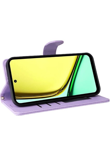 Realme C67 4g Darbeye Dayanıklı Basit Iş Cüzdan Deri Için Flip Case (Yurt Dışından) indirimleri