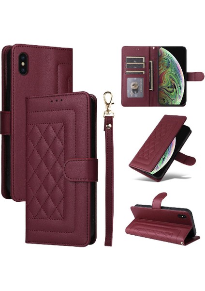 Mays Shop Iphone Xs Max Deri Kılıf Için Flip Case Basit Iş Cüzdan Darbeye (Yurt Dışından)