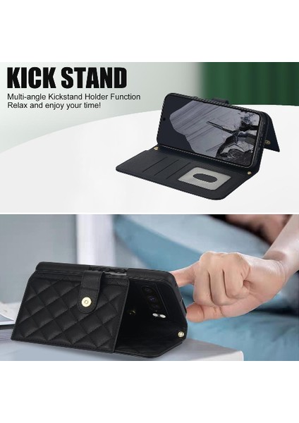 5 Kart Yuvaları Anti Hırsızlık ile Google Piksel 8 Pro Crossbody Tarzı Için Kılıf (Yurt Dışından)