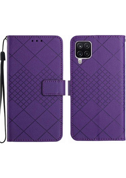 Samsung Galaxy A22 4g Için Flip Case Kart Yuvası Standı Cüzdan Pu Deri ile (Yurt Dışından)