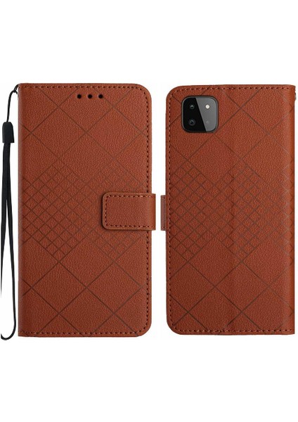Samsung Galaxy A22 5g Manyetik Kapak Için Flip Case Cüzdan Pu Deri Kart (Yurt Dışından)