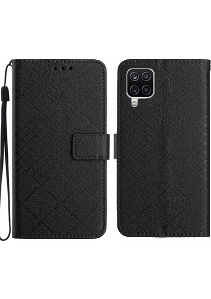 Samsung Galaxy A22 4g Için Flip Case Kart Yuvası Standı Cüzdan Pu Deri ile (Yurt Dışından)