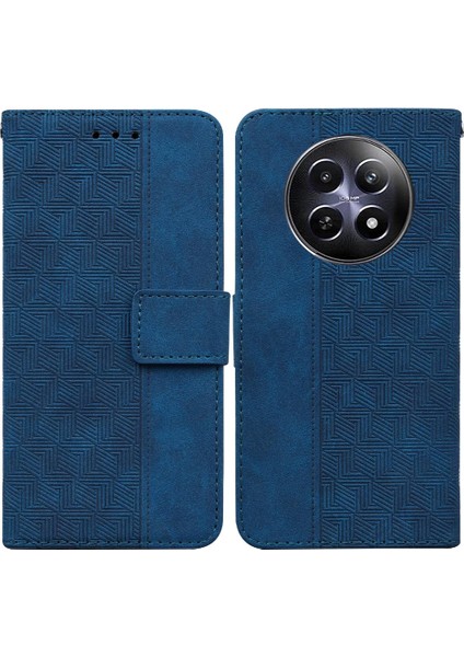 Realme 12 5g Için Kılıf Cüzdan Kapak Flip Folio Premium Pu Deri Kickstand (Yurt Dışından)