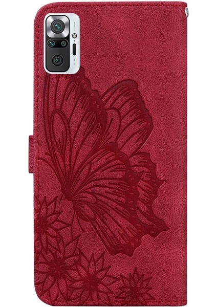 Xiaomi Redmi Not 10 Pro Deri Cüzdan Kickstand Koruyucu Kılıf (Yurt Dışından)