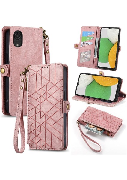 Samsung Galaxy A03 Çekirdek Darbeye Deri Kılıf Için Flip Case Basit Flip (Yurt Dışından)