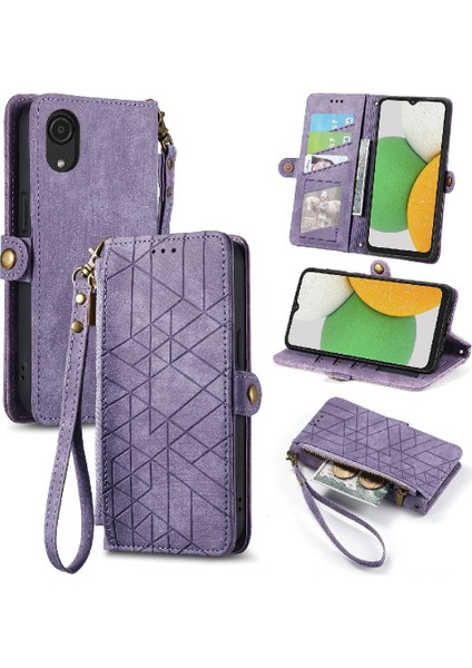 Samsung Galaxy A03 Çekirdek Darbeye Deri Kılıf Için Flip Case Basit Flip (Yurt Dışından)