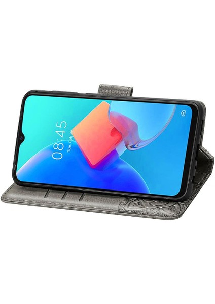 Tecno Spark 8c Iş Cüzdan Kelebek Çok Renkli Kanat Için Kılıf (Yurt Dışından)