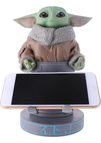 Exg Pro Cable Guys -Star Wars Grogu Seeing Stone Pose Phone And Controller Holder