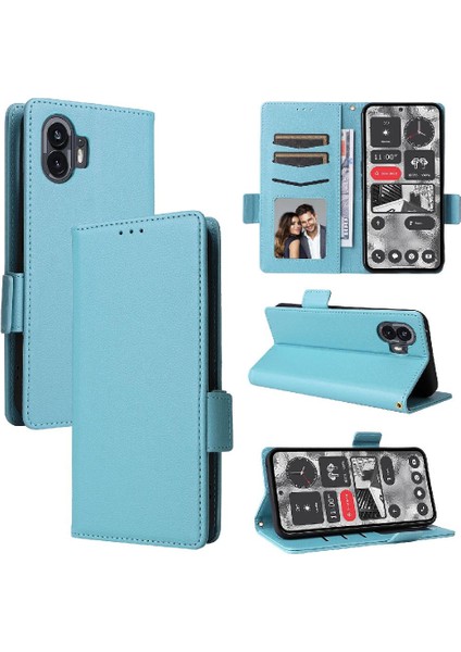 Nothing Kılıf Telefon 2 Pu Deri Yan Toka Kart Yuvaları Tutucu Manyetik (Yurt Dışından)