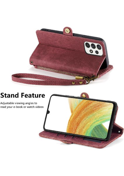 Samsung Galaxy A33 5g Için Flip Case Darbeye Basit Iş Kapak Çevirin (Yurt Dışından) modelleri