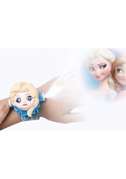 Trust Elsa Frozen Projeksiyonlu Saat 24 Farklı Karakteri Duvara Yansıtır