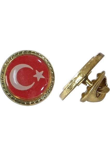 Hayalsepeti Türk Bayrağı Yaka Rozeti Metal Rozet Klipsli 10 Adet fırsatları