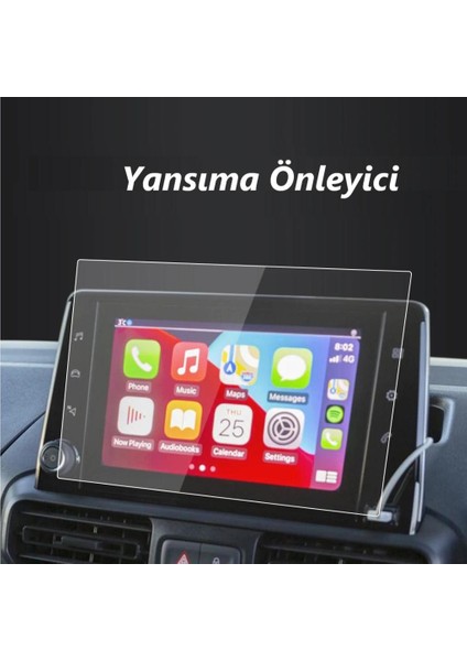 Opel Combo Cargo 8 Inç Mat Ekran Koruyucu Multimedya Şeffaf