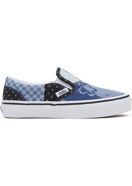 Uy Classic Slip-On Patchwork Çocuk Lacivert Sneaker