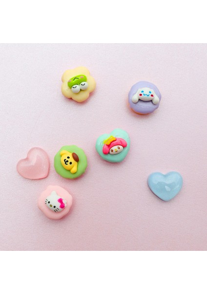 Kawai Sanrio Karakterler 7 Li Yapışkanlı Charm fiyatları