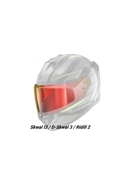 Skwal I3 /d-Skwal3 / Rıdıll 2 Kask Camı VZ40010 Gold