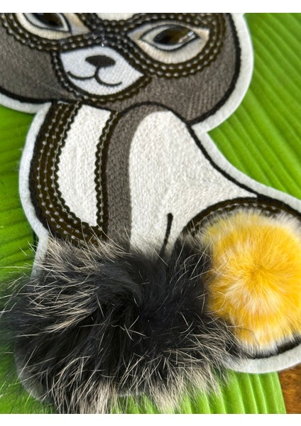 25X14 cm Dokuma Triko Kedi Arma Dikiş Giyim Aksesuarı